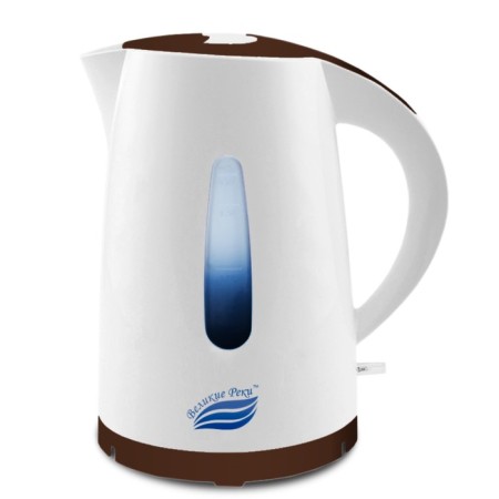 Electric kettle “Tom-1”, plastic, 1.7 l, 1850 watts, white-brown-1