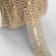 Decorative canvas braid with sequins, 20 mm, 10 ± 0.5 m, beige color