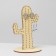 Cactus decoration stand, plywood, beige color
