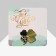 Brooch "Clover", green color in gold