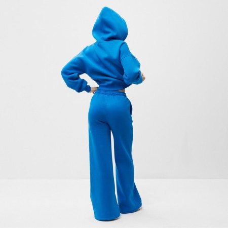 Women's costume (sweatshirt/trousers) is launched, the color is bright blue, rr m (44-46)-2