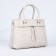 Luggage bag on lightning, 2 external pockets, milk color