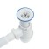 Siphon for washing Orio A-7001, 1 1/2 "x40 mm, with plastic grille d = 70 mm, with corrugation 40x40/50 mm