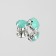 Rhinestones are sewing "circle", in the frame, d = 10 mm, 20 pcs, the color of mint opal
