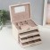 Casket to the leatherette for jewelry "screw" milk 22x17x18 cm