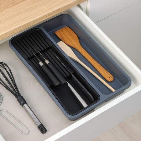 Tray for cutlery and knives, 40 × 26 × 5.1 cm, 2 compartments
