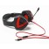 Headphones with A4 Bloody G500 microphone, black and red