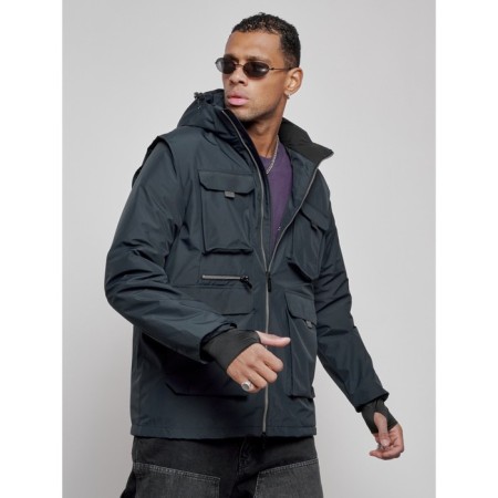Luy jacket transformer male winter, size 54, dark blue color-9