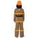 Fireman carnival costume: jacket, trousers, belt, helmet, p. 30–32, height 116–122 cm