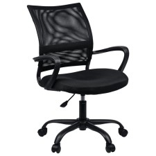Armchair for the operator Brabix Cargo MG-391, five-lodged metallic, fabric/grid, black