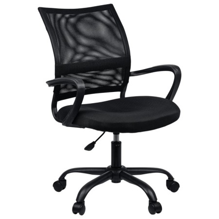 Armchair for the operator Brabix Cargo MG-391, five-lodged metallic, fabric/grid, black