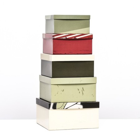 A set of boxes 5 in 1 "February 23", 25.5 x 25.5 x 13 - 18 x 18 x 9 cm-2