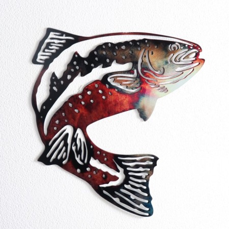 Panel interior metal "Fish" 28x25.9 cm-1