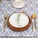 The tablecloth is the Hexagon 145x180 cm, 100% p/e