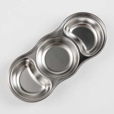 Stainless steel stand for kitchen accessories, 19.5 × 8.5 × 2.6, silver color-1
