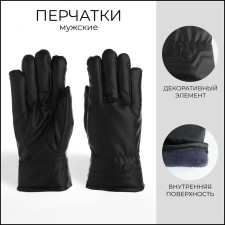 Gloves male, dimensionless, with insulation, black color
