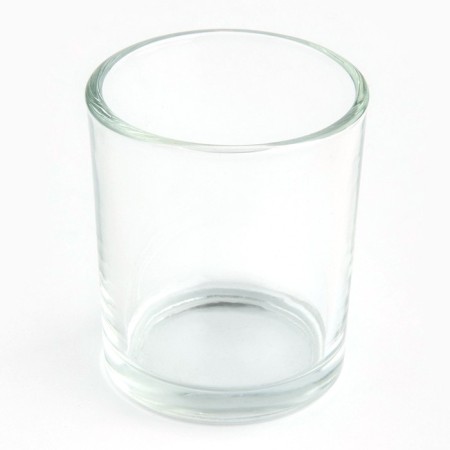A glass for a candle with a Candle sticker, 5 x 6 x 5 cm-2