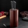 Knives stand with filler "tree", 11 × 22 cm, brown color