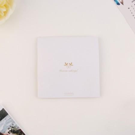 A wedding invitation with the ribbon "for our wedding"-3