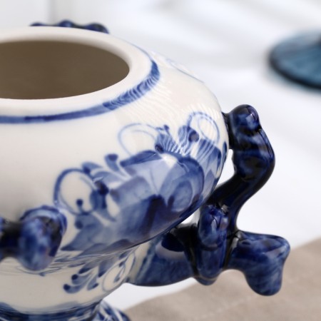 Souvenir "Samovar", medium, 20 x 13 cm, gzhel-5