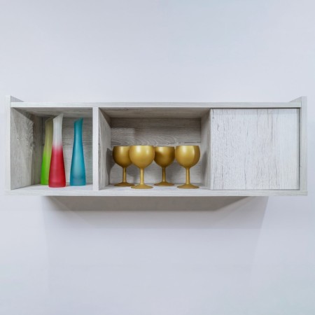 Hinged shelf "Flex 11", 900 × 250 × 300 mm, color of oak shavinigan-3