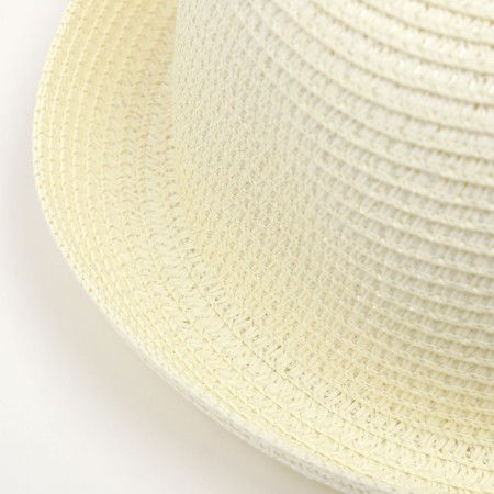 Women's hat, milk color, size 56-58-2