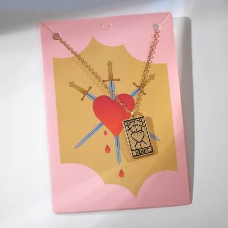 Piece "Tarot" Heart, Color Gold, 50 cm
