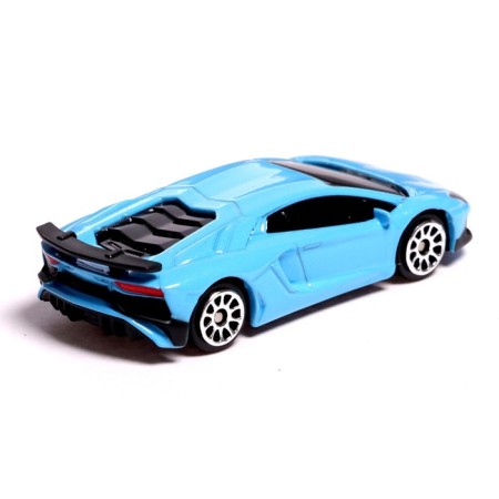Metal machine Lamborghini Aventador LP750-4 SV, 1:64, Blue color-2