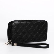 Women's wallet with lightning, black color