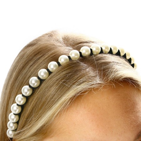 Hair rim with pearls "Choose happiness"-8