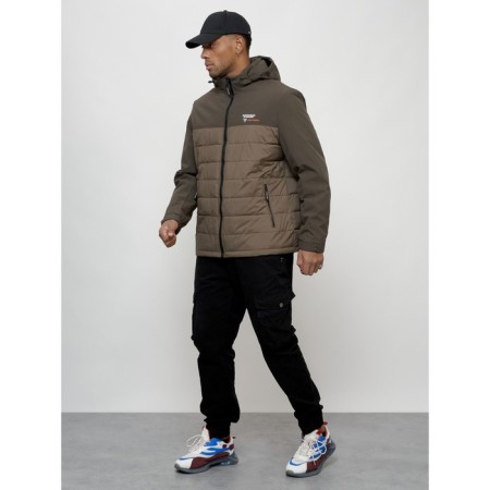 Sports male jacket, size 60, brown color-1