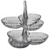 GUZZINI TIFFANY MAZZINI set, 2 pcs, gray color