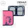 Penal 3 sections, tab inside, 140 x 210 x 40 mm, fabric, calligrata top Block "Kotik"