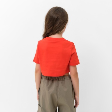 T -shirt shortened Mickey Mickey Mouse, red color-3