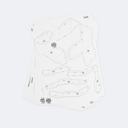 Set for creating a polygonal figure "Snowman", 32.5 x 44 cm-5