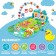 Musical developing rug "Cute animals", Russian voiceing, blue color