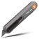 Technical knife Deli HT4008C 112885, auto -breeder, gray, trapezoidal blade