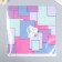 Scrapbooking paper "Bright geometry" density 180 g 30.5x32 cm