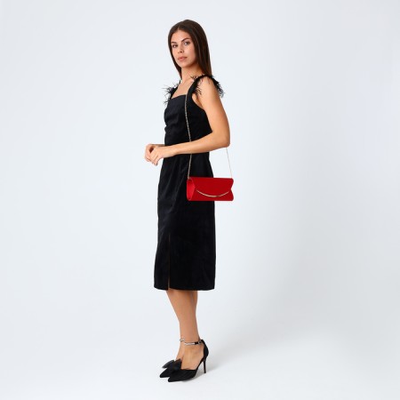 Female bag on a magnet, red color-6