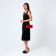 Female bag on a magnet, red color