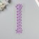 Stick plastic rhinestone "Fountain" lilac 25x8.5 cm