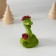Polystone souvenir "Snake with red roses" 4.9x6 cm