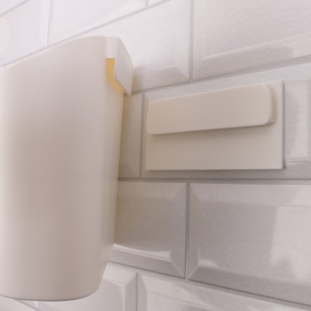 Organizer for storage "Tenderness", hinged, 2 sections, with an adhesive base, 16.7 × 6.9 cm, white color-7