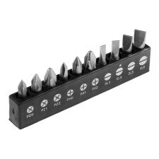 Set of tundra, steel CRV, PH, PZ, SL x 25 mm, 10 pcs.