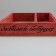 Wooden Kashpo 25.5 × 20 × 5 cm "Beloved Grandma", Red