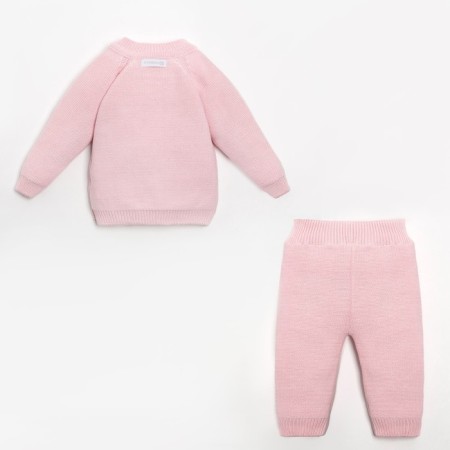 Knitted crumb set "Cute" growth 68-74 cm, pink color-7
