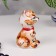 Souvenir "Cat with a bow", gzhel color