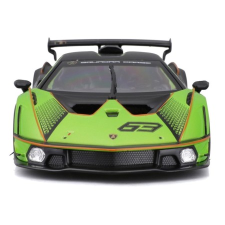 Racing machine BBURAGO Lamborghini Essenza SCV12, Die-Cast, 1:24, Green color-9