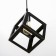 Lamp Bayerlux suspension "Square" 1x40W E27 16x16x116 cm