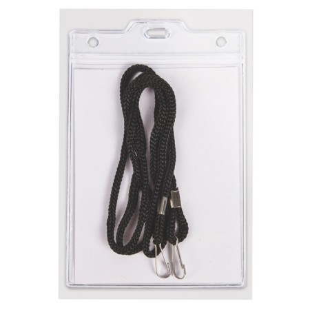 Baiga vertical 90 x 120 mm, Brauberg, on a black lace 45 cm, 2 carbine-3